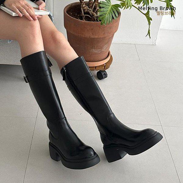 女性用秋ブーツ ジッパー付きロングブーツ MT02 8,201円