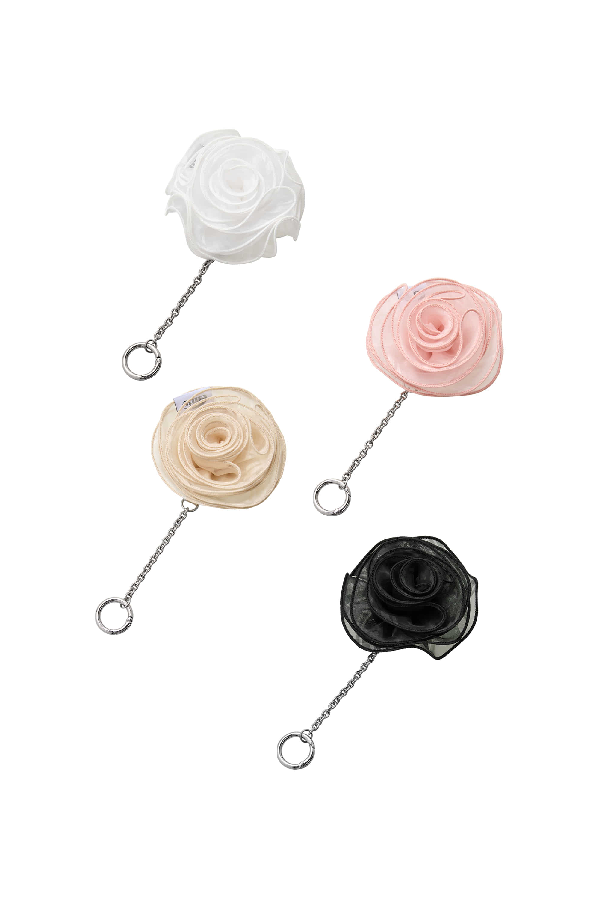【EMIS】 ORGANZA CORSAGE KEYRING : 4COLORS