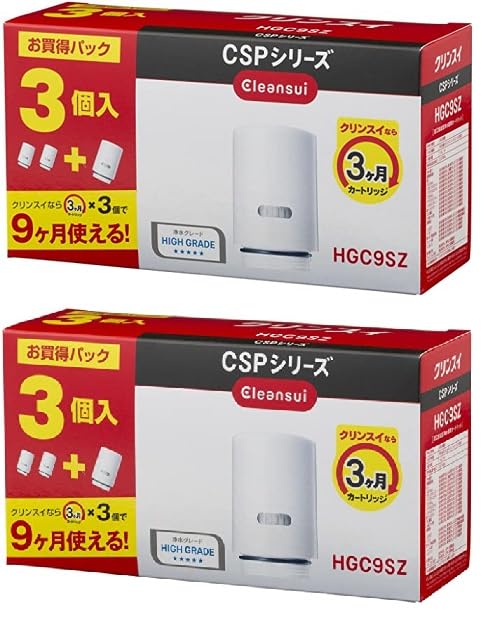 三菱ケミカル・クリンスイ クリンスイ 浄水器 カートリッジ計3個入り CSPシリーズ [交換用カートリッジHGC9SZ] 2セット 10,614円