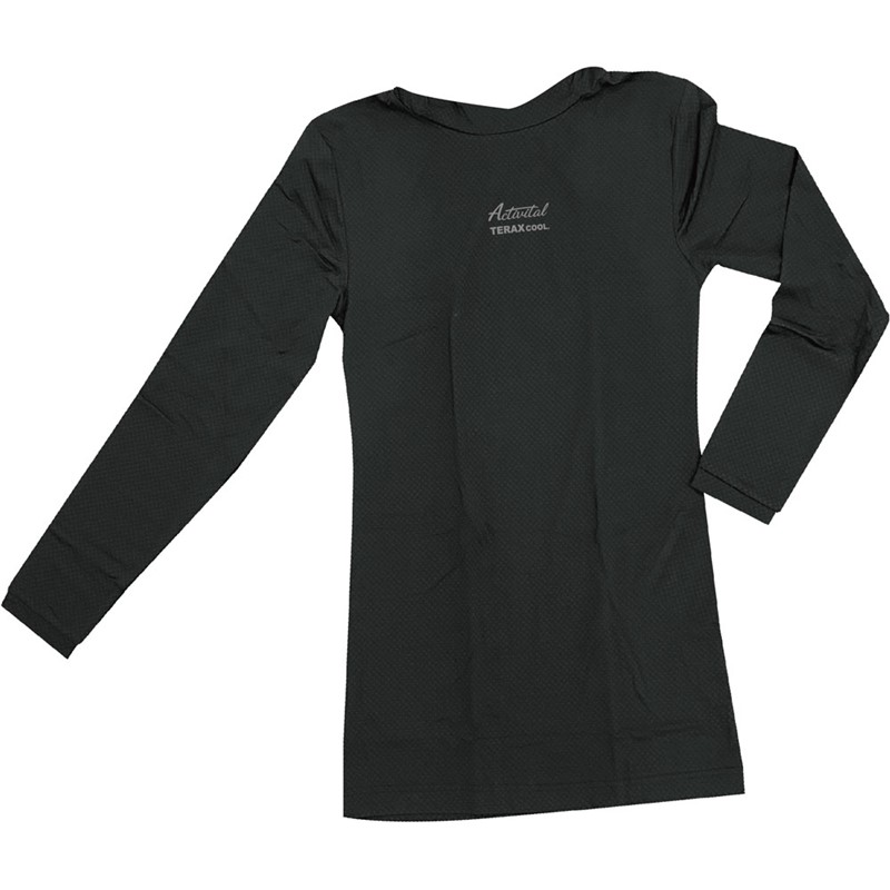 アクティバイタル レイカンクルーL/Sインナー BK LL マルチSPインナーシャツ (2857)