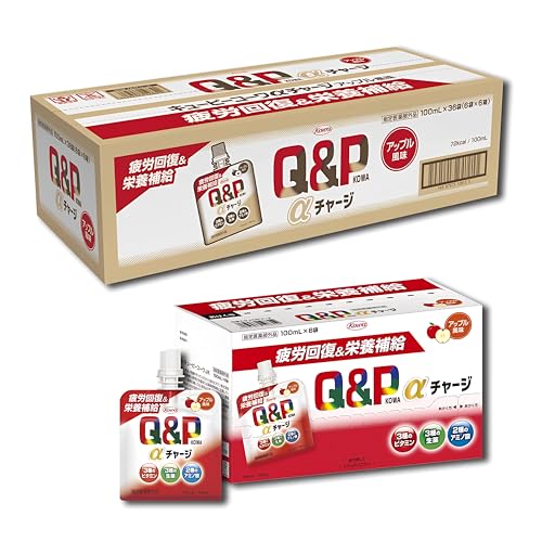 キューピーコーワαチャージ アップル風味 100mL×36袋 疲労回復 栄養補給【指定医薬部外品】