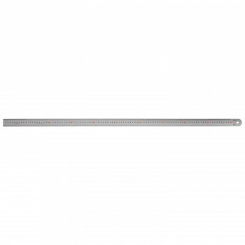 ステンレス/アルミ定規 ヤマヨ シルバー直尺 100cm 108-0005