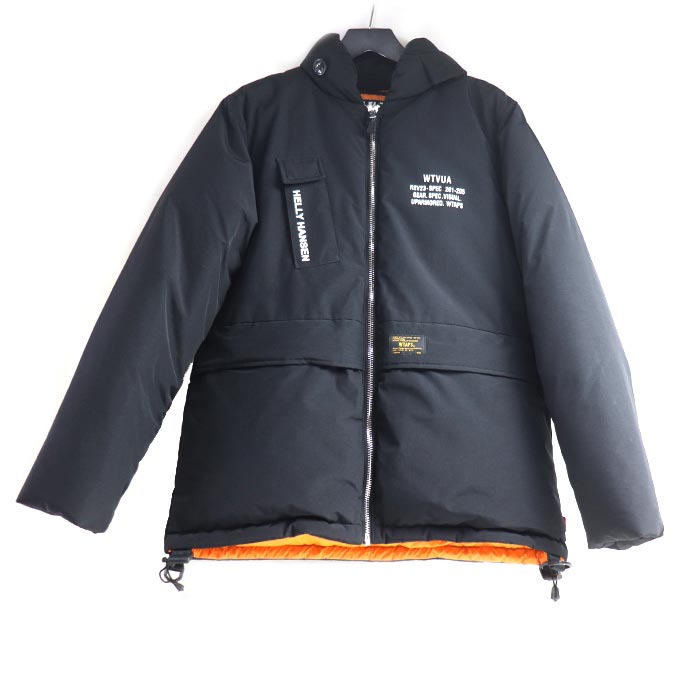WTAPS × HELLY HANSEN ダウンジャケット ブラック 162GDHHD-JKM01 M メンズ 中古 美品