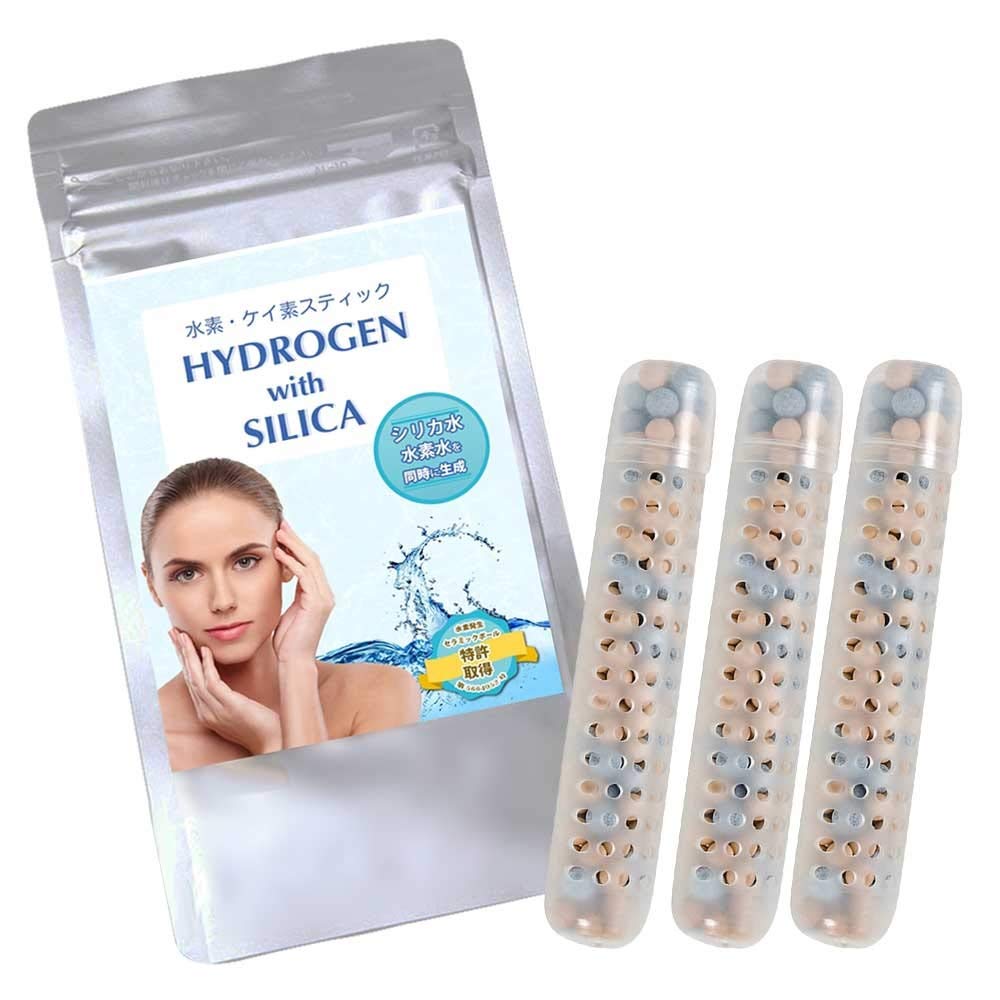 水素 シリカステック HYDROGEN with SILICA 高濃度水素水とシリカ水を同時生成 (3本)
