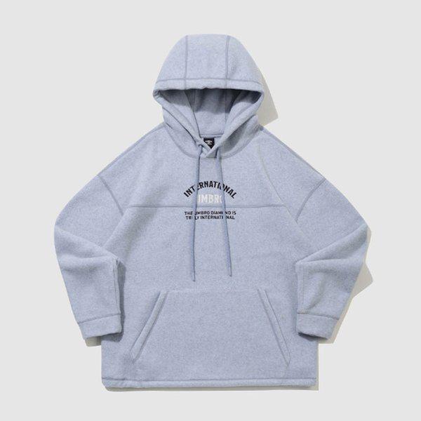 プラスフリースレタリングフード付きTシャツ UQ423CHDN1-BBD0