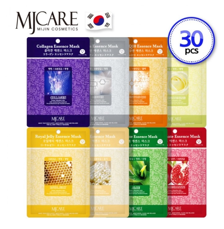 MJ care エッセンス マスクパック 30枚(3種x10枚)構成 1日1パック 日本販売1位