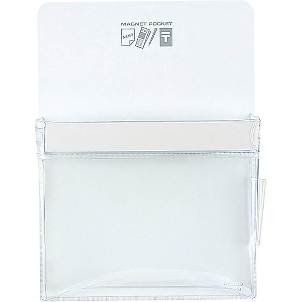 （まとめ買い）マグネットポケット 約165枚 B5用紙 白 マク-501NW [x3]
