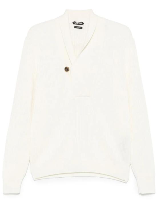TOMFORD Men Turtle Neck KSW002 YMW082S25 AW002 WHITE