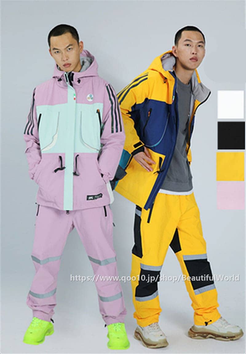 スノーボードウェア上下スキーウェアメンズレディーススキー上下セット男女兼用ジャケットパンツ撥水防風保温雪遊び暖かい