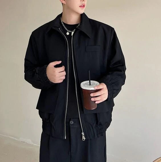 秋服 韓国ファッション メンズ アウター 長袖 ジャケット J63