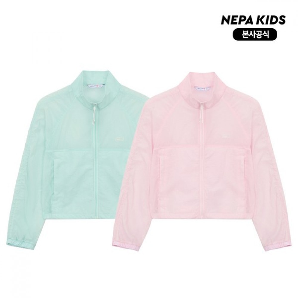 [ネパキッズ] ネパキッズ/ヘッドセット KL40601 女の子用シャーリングスリーブジャケット