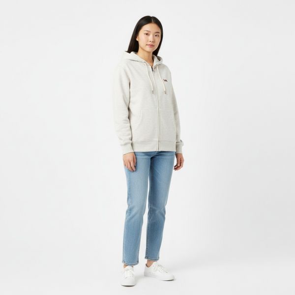 Small Twitch Logo Hooded Sweatshirt in Oatmeal