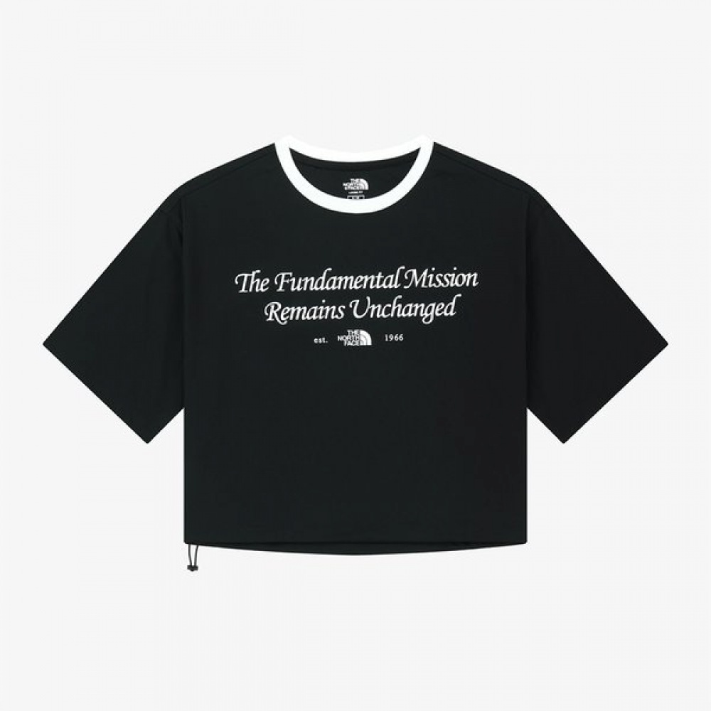ノースフェイス レディース Aira 半袖 ラウンドTシャツ BLACK NT7UR37J