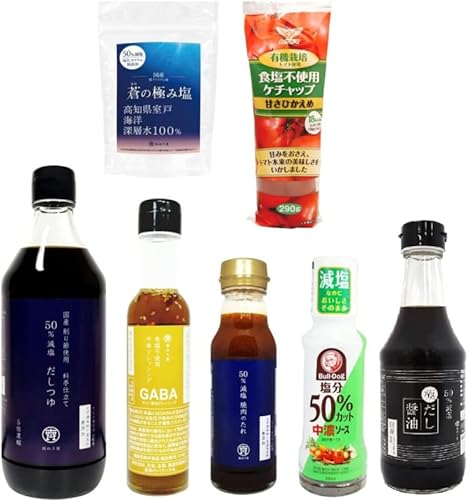 無添加 減塩 塩ぬき屋 7種 調味料セット (全て無添加) こだわり 減塩醤油 減塩つゆ 減塩