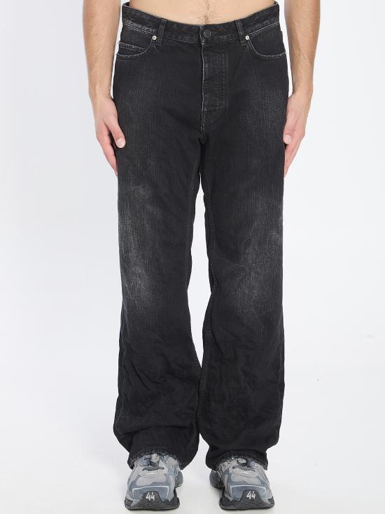 BALENCIAGA Men Denim Pants 851352 BLACK