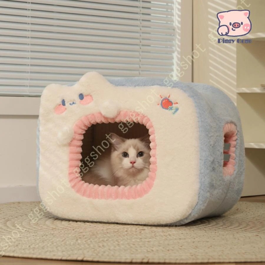 即納 犬 猫 ハウス ベッド 猫用ハウス ペットベッド 猫用 犬用 小型犬 ペットハウス ドーム型 冬 洗える ふわふわ 可愛い 柔らかい 寒さ対策 暖かい