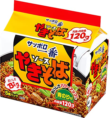 サッポロ一番 ソースやきそば 120g5食入 6個