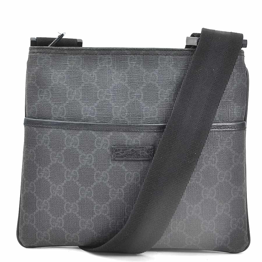 グッチ GUCCI ショルダーバッグ GGスプリームキャンバス ブラック メンズ 162905 h31757g