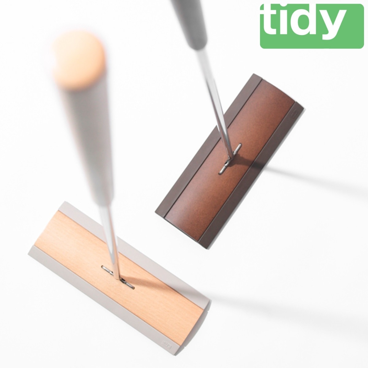 tidy フローリングワイパー 床用ワイパー Floorwipe ティディ フロアワイプ フロアワイパー フロアモップ 木目 天然木 床掃除 床拭き モップ ワイパー ブラウン ナチュラル