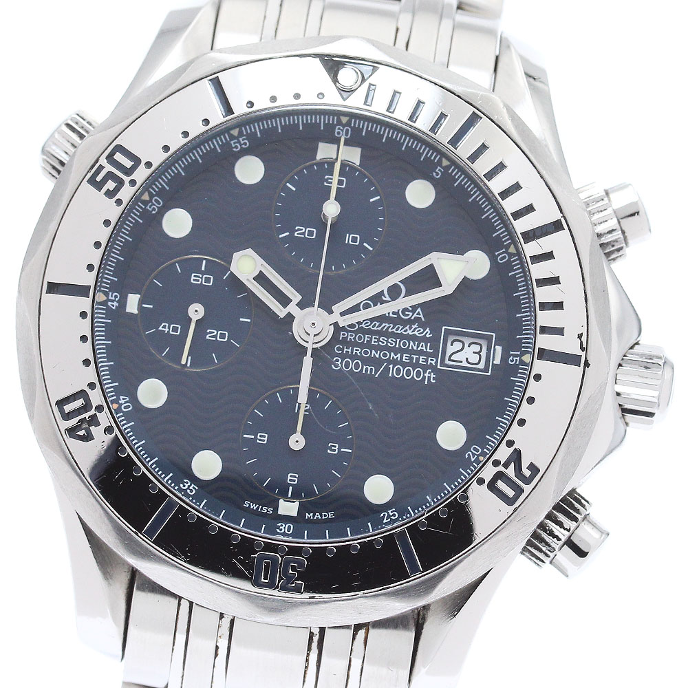 訳あり オメガ OMEGA 2598.80 シーマスター300 デイト クロノグラフ 自動巻き メンズ _874099【中古】