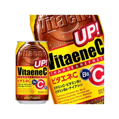 ポッカサッポロ ビタエネＣ 350ml缶48本[24本2箱]【34営業日以内に出荷】 エナジー