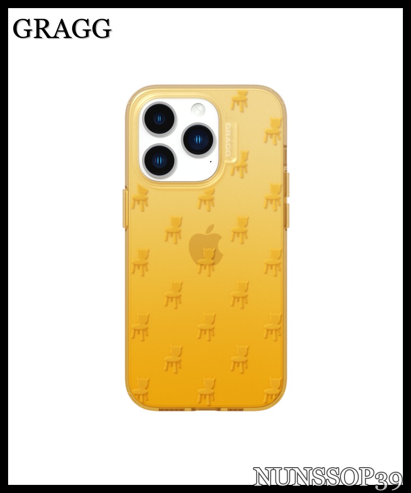 GRAGG DOUBLE SQUARE CASE-CLEAR YELLOW