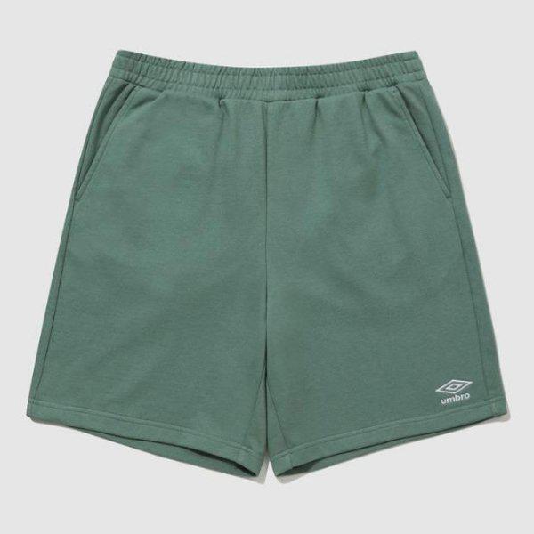 ショートパンツ KQF UQ123CHP19-BGN エッセンシャル スウェット 4.5丈ショートパンツ / BLUE GREEN
