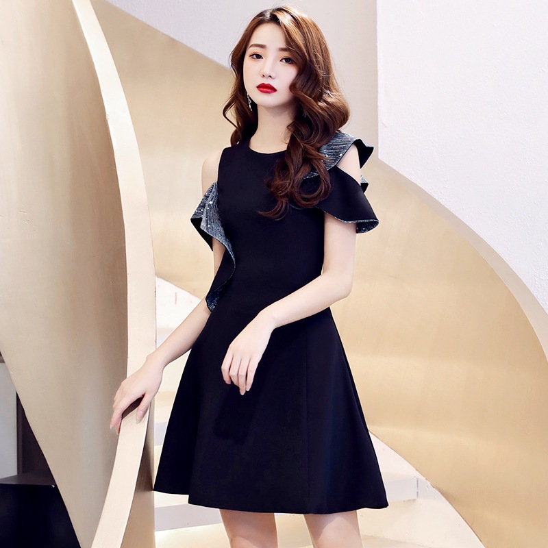 パーティードレス 結婚式 ドレス ワンピース フォーマル 20代30代40代 ミニドレス 同窓会 謝恩会 演奏会 成人式 Aライン キャバ レース 二次会-620