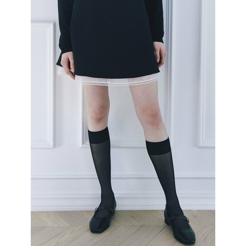 レターフロムムーンローウェルサテンレイヤードスカート（2色）