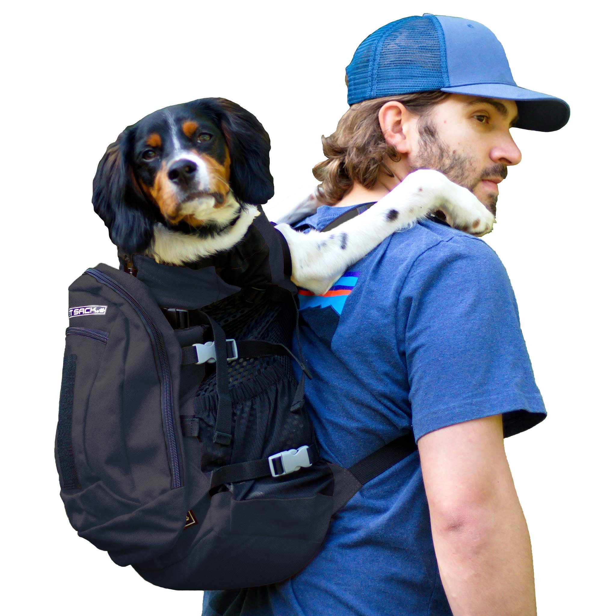 K9 Sport Sack （K9スポーツサック） ペット 犬 小型・中型 キャリーバッグ バックパック 収納バッグ付きの前向き 調節可能なバッグ 通気性 獣医師の推奨（小エアプラス -ジェットブラッ