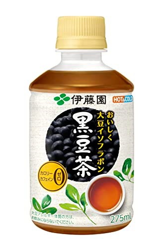 他サイト： 伊藤園 黒豆茶 おいしく大豆イソフラボン 275ml×24本 (レンチン対応)の商品画像