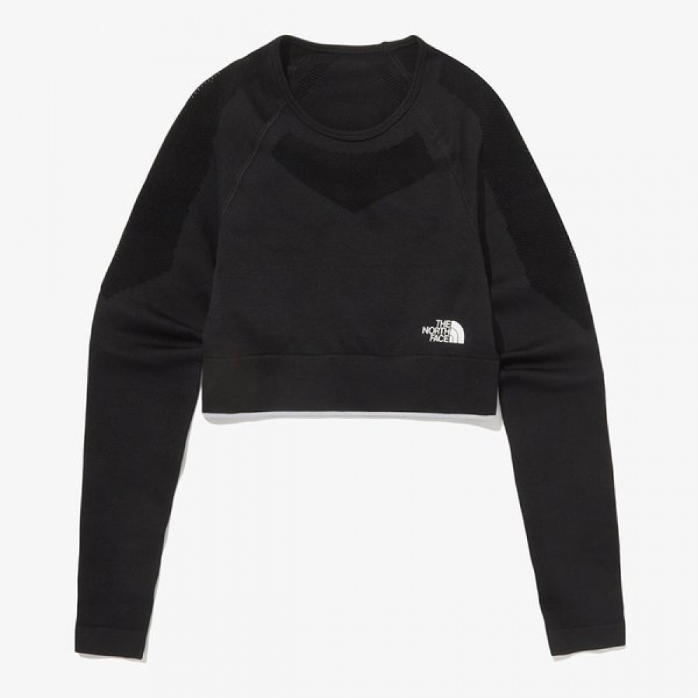 [ノースフェイス公式] NM5MQ81A 女性用モーションクロップ長袖Tシャツ_ブラック 7,397円