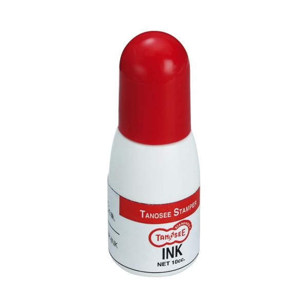（まとめ） TANOSEE スタンパー 補充インク 10cc 赤 1個 [x30セット]