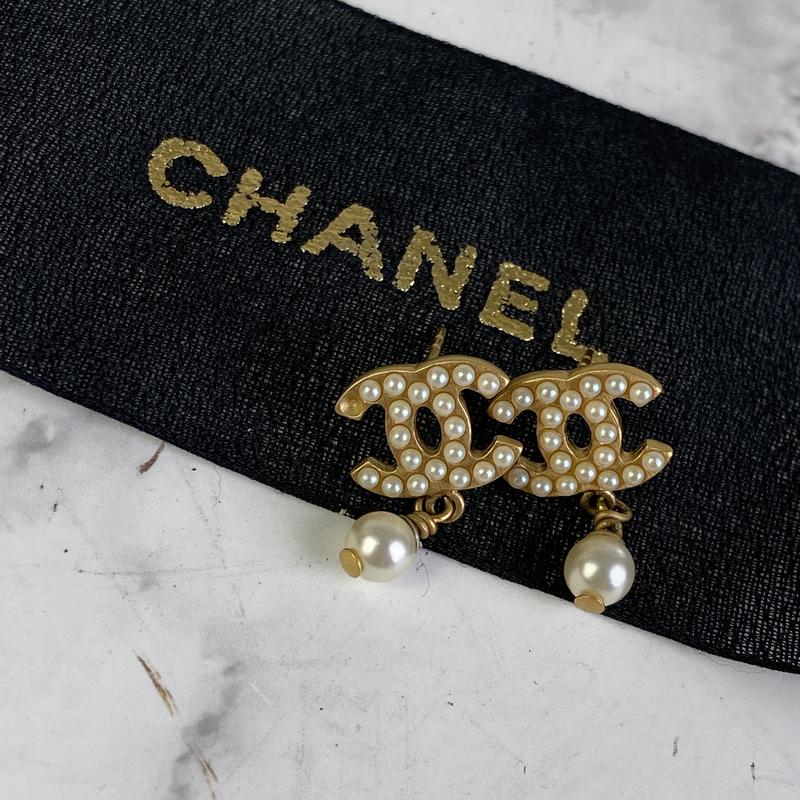 【最終処分SALE】CHANEL シャネル ココマーク パール ピアスゴールド A-5055 27,300円