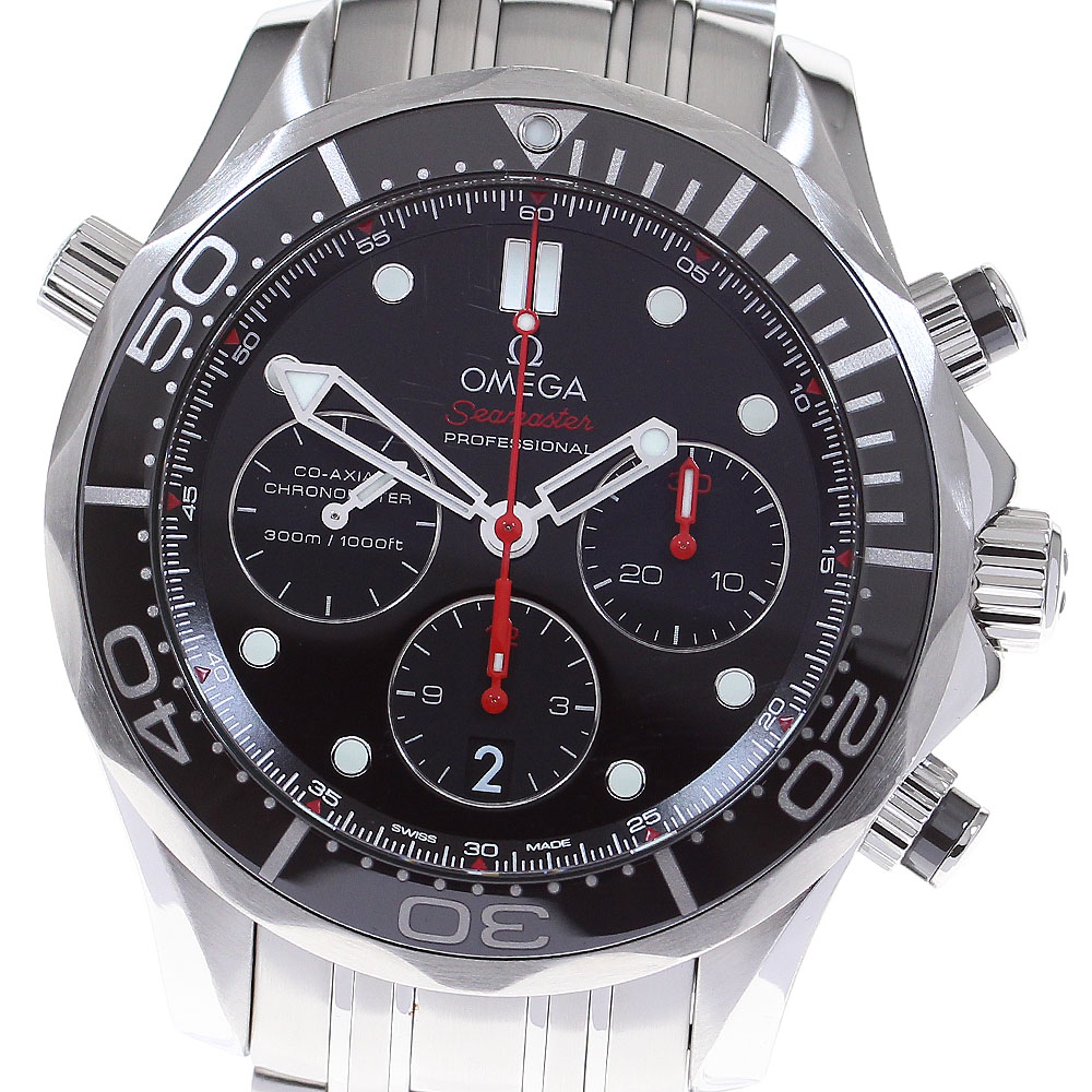 オメガ OMEGA 212.30.44.50.01.001 シーマスター300 コーアクシャル クロノグラフ 自動巻き メンズ 良品 箱付き_815861【中古】