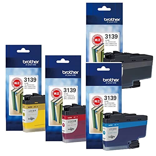 【純正品】ブラザー インクカートリッジ LC3139 カラー4色セット (LC3139 BK/C/M