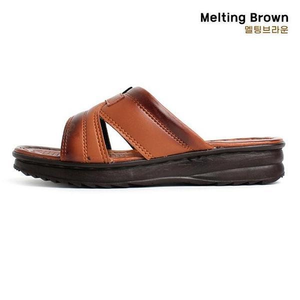 メンズスリッパ レストランスリッパ 革スリッパ PO25