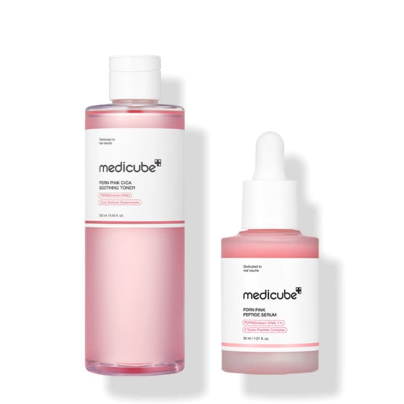 PDRNピンクアンプル 30ml+PDRNピンクシカスージングトナー 250ml/韓国コスメ