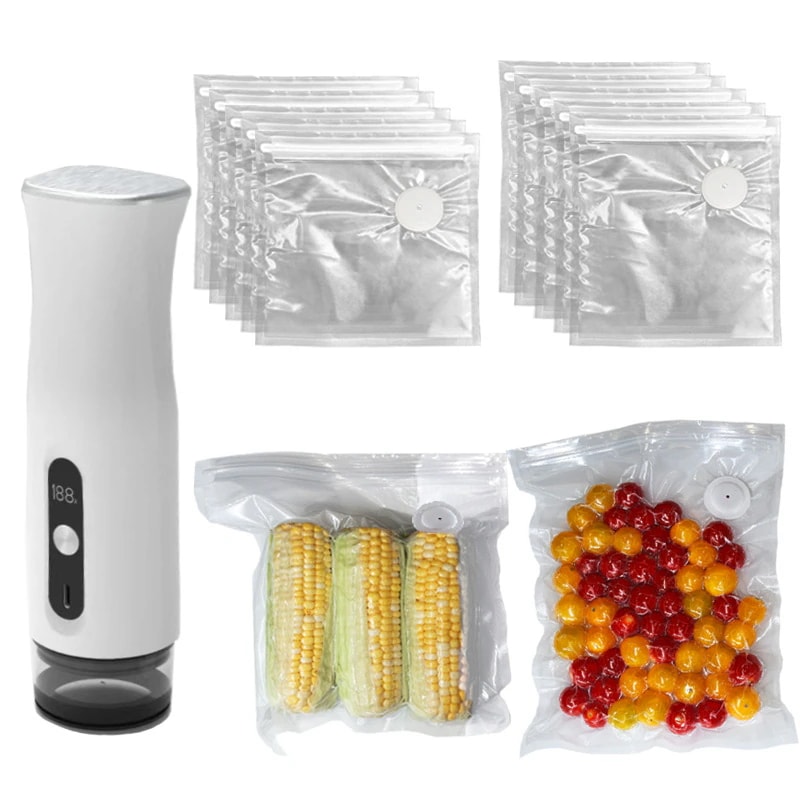 小型ポータブル家庭用真空ポンプ電動真空シールバッグ真空スティック食品保存用真空機