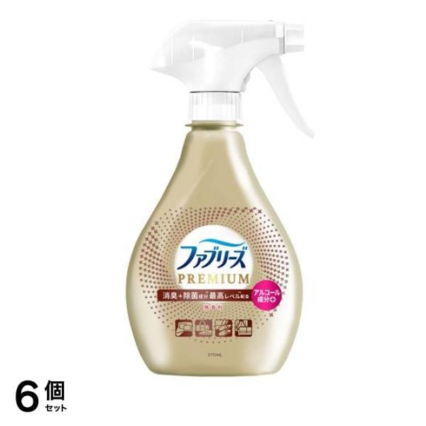 W除菌+消臭プレミアム 無香料 アルコール成分+ 370mL (本体) 6個セット 4,365円