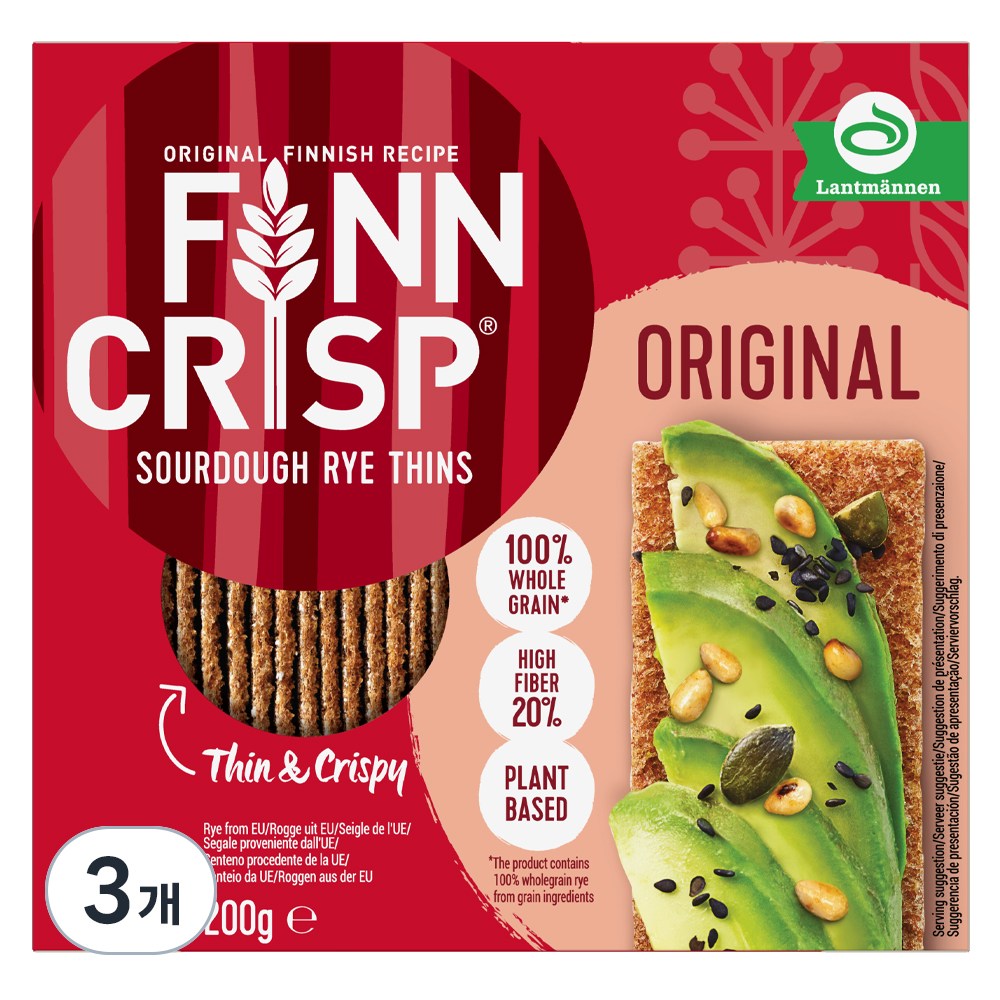 ピンクリスプシンブラッドオリジナルクラッカー200g3個