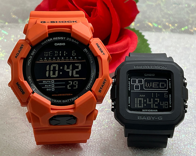 恋人たちのGショック ペアウオッチ G-SHOCK BABY-G プレゼント ペア腕時計 カシオ 2本セット GD-010-4JF BGD-10-1JFデジタル ペアウオッチ クリスマス　誕生