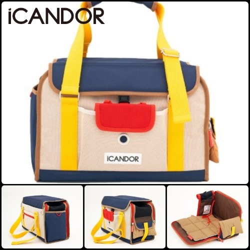 **M/Lサイズ展開** アイバック ペット ショルダーバック iBAG SASSY CREAM