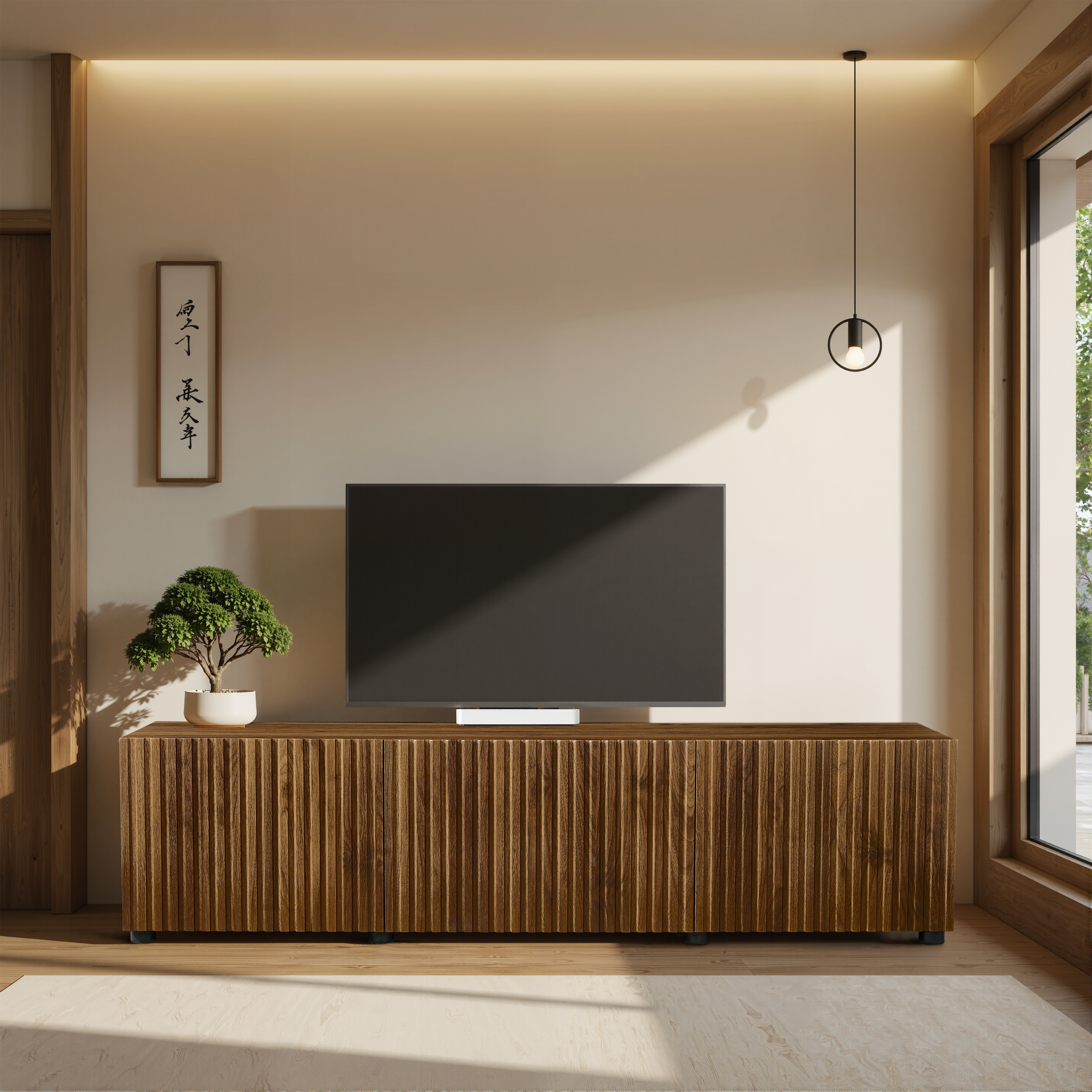 【国内発送】1011【新作】テレビ台 テレビボード TV台 収納 リビング収納 ローボード 収納家具 木製 ウォールナット 和室 和風 インテリア 家具 北欧 モダン