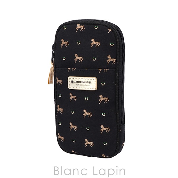 アルティザン＆アーティスト ARTISAN＆ARTIST スリムなマルチユースポーチ 6WP-PR908 ピルーエット #ブラック コスメポーチ/バッグ [162910]
