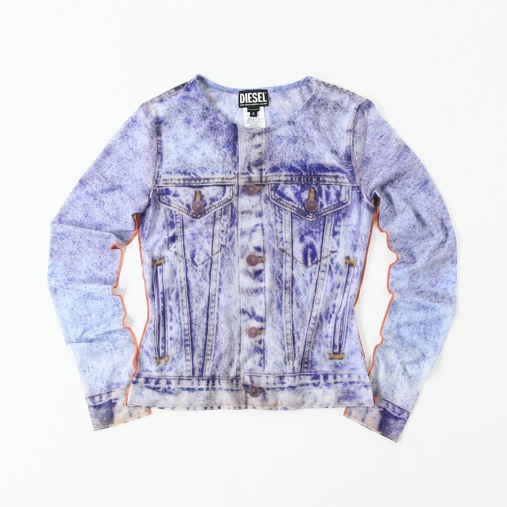 セカンドスキントップス レディース T-CLAU デジタルプリント トロンプルイユ die-l-t-f1-304