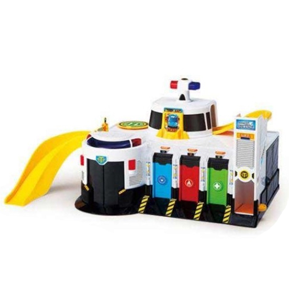 タヨタイヨー 緊急出動センター プレイセット 警察タヨーミニカー付き 光と音の効果 出動ごっこ 知育玩具 韓国アニメ 正規ライセンス