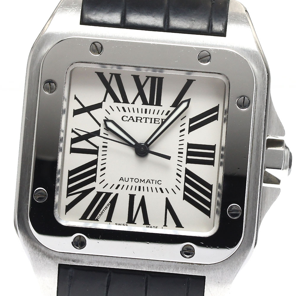 カルティエ CARTIER W20076X8 サントスガルべ LM 自動巻き メンズ _890440【中古】