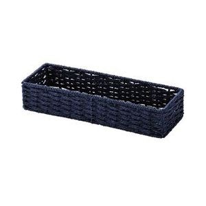 (まとめ) ペーパー カトラリーケース 幅26×奥行9×高さ5cm ネイビー 40個セット キッチン用品 収納ケース 調理器具 料理道具