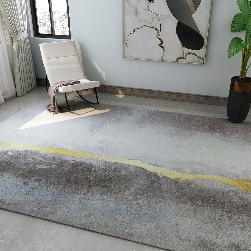 カーペット 北欧 モダン コーラルベルベット生地 ダニフリー技術 インテリア ラグ 滑り止め 付き おしゃれ 職人技 グレー ブラウン